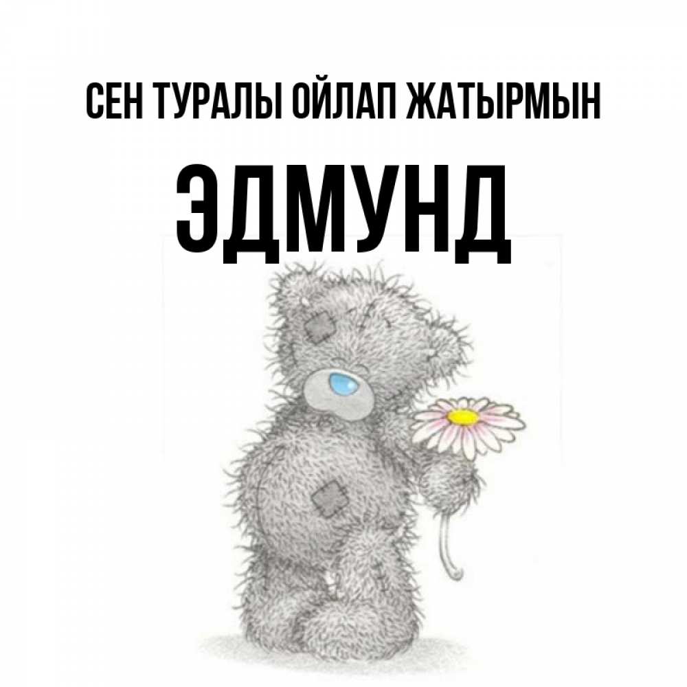 Күн сайын ашық хат с именем, Эдмунд Сен туралы ойлап жатырмын мысли только о тебе Онлайн тегін жүктеп алу тілектері бар керемет карта 