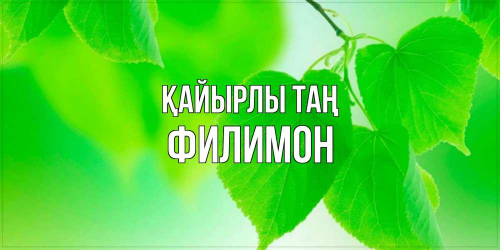 Күн сайын ашық хат с именем, Филимон Қайырлы таң доброе утро с березовыми листьями Онлайн тегін жүктеп алу тілектері бар керемет карта 