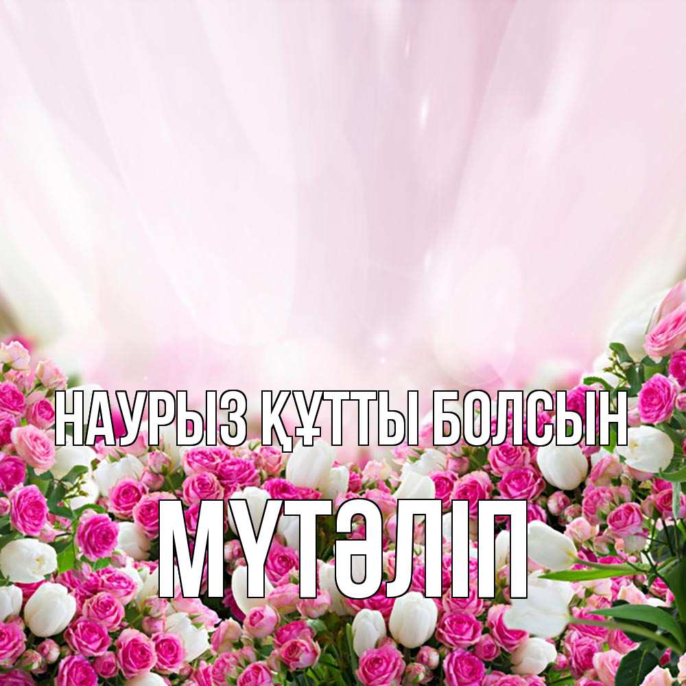 Күн сайын ашық хат с именем, МҮТӘЛІП Наурыз құтты болсын под снегом Онлайн тегін жүктеп алу тілектері бар керемет карта 