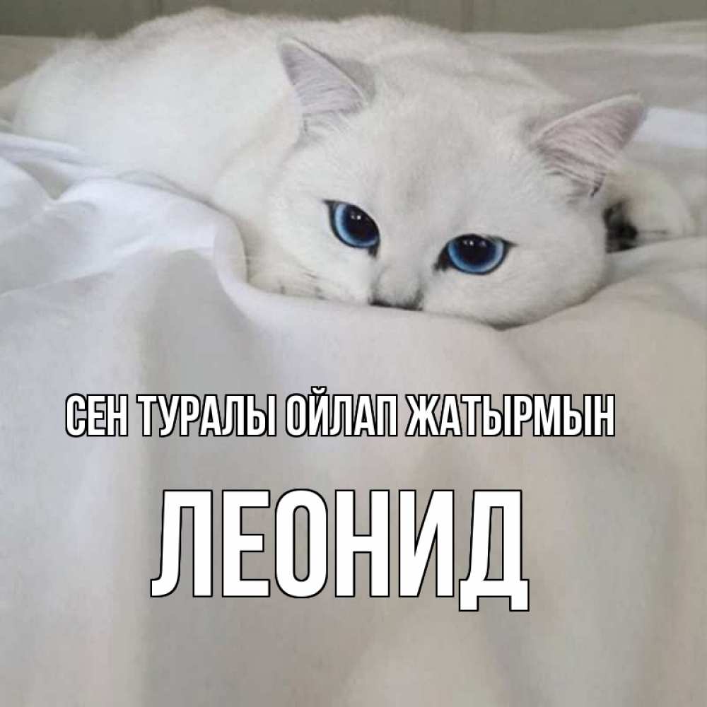 Күн сайын ашық хат с именем, Леонид Сен туралы ойлап жатырмын я очень по тебе скучаю и тоскую Онлайн тегін жүктеп алу тілектері бар керемет карта 