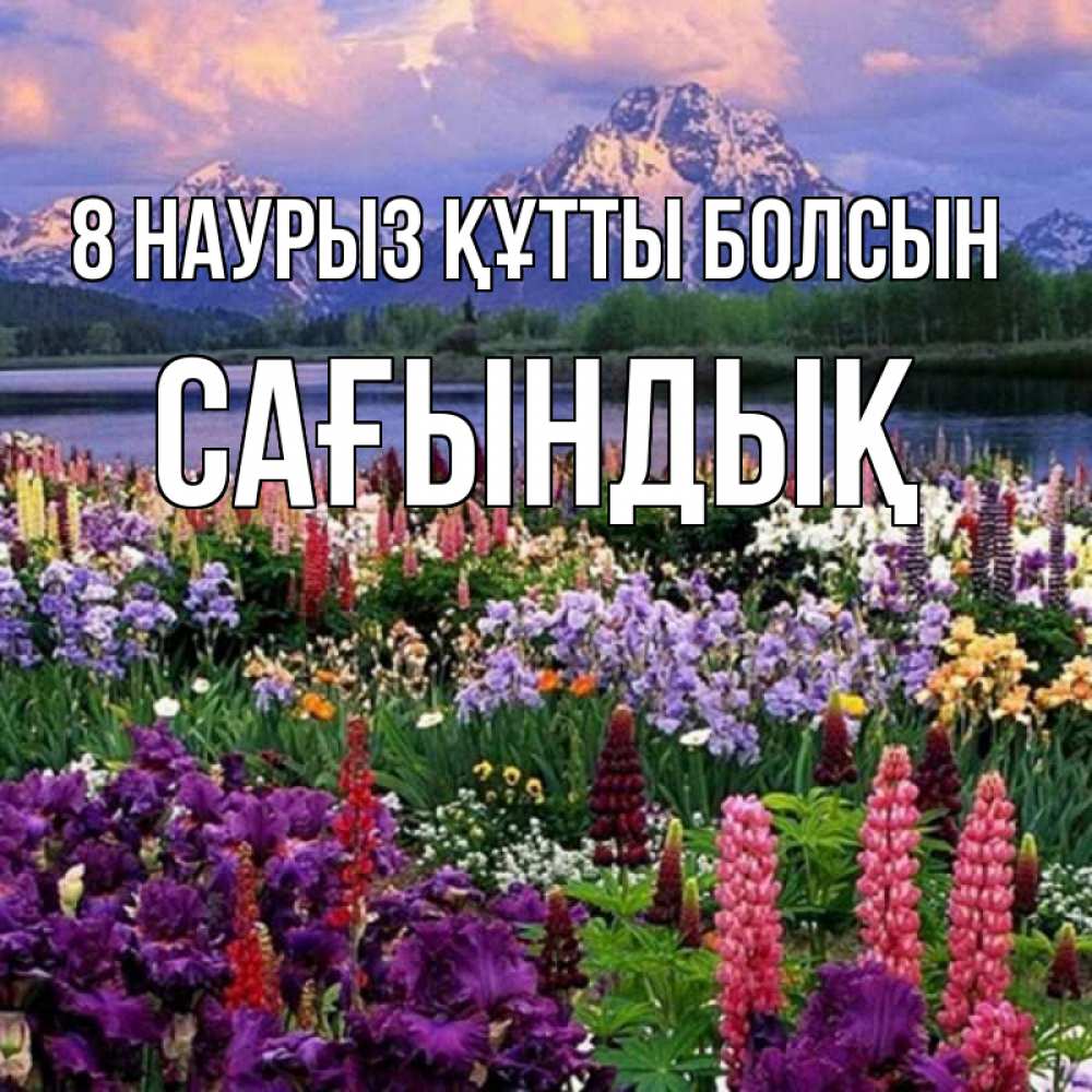 Күн сайын ашық хат с именем, САҒЫНДЫҚ 8 наурыз құтты болсын международный женский день Онлайн тегін жүктеп алу тілектері бар керемет карта 