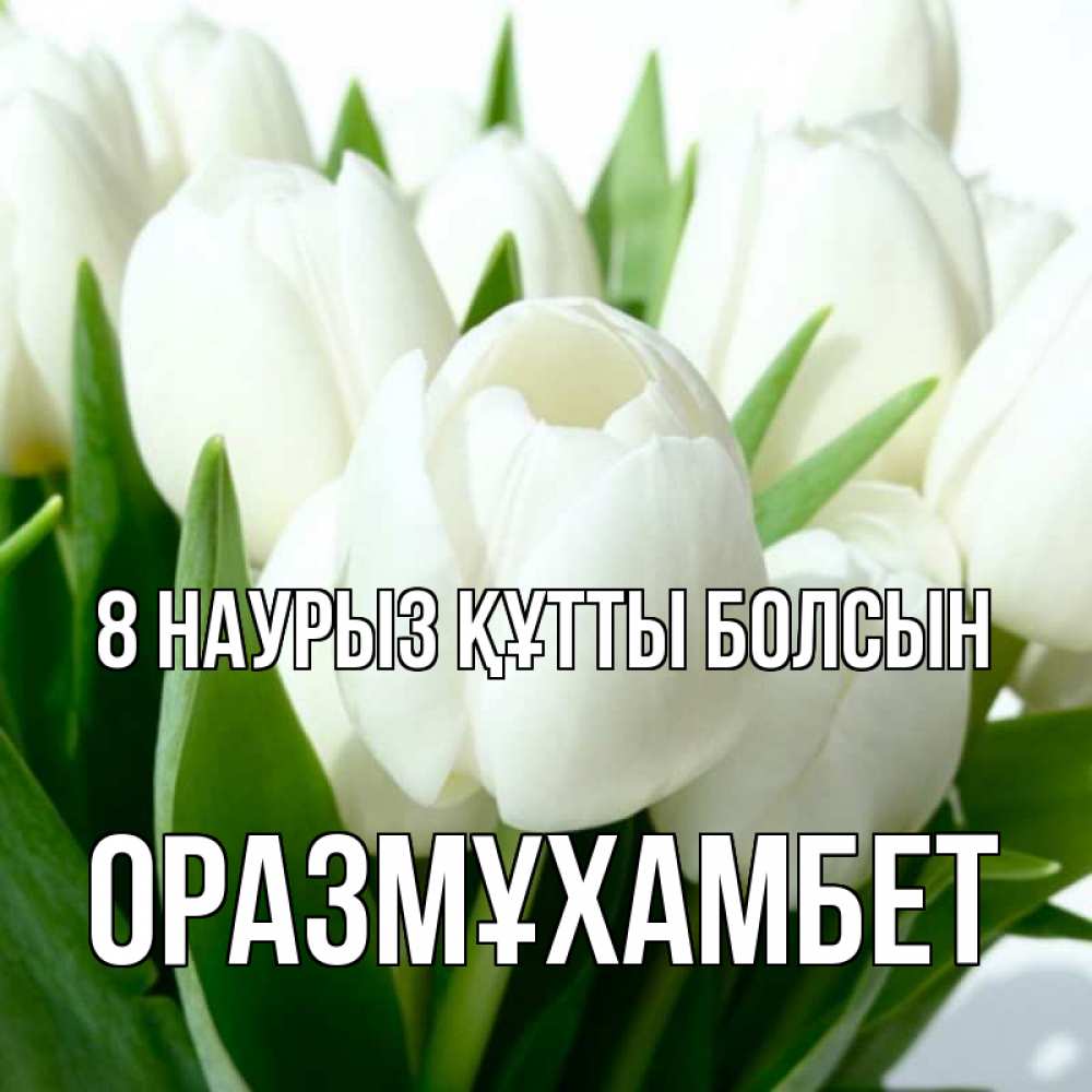 Күн сайын ашық хат с именем, ОРАЗМҰХАМБЕТ 8 наурыз құтты болсын цветы Онлайн тегін жүктеп алу тілектері бар керемет карта 