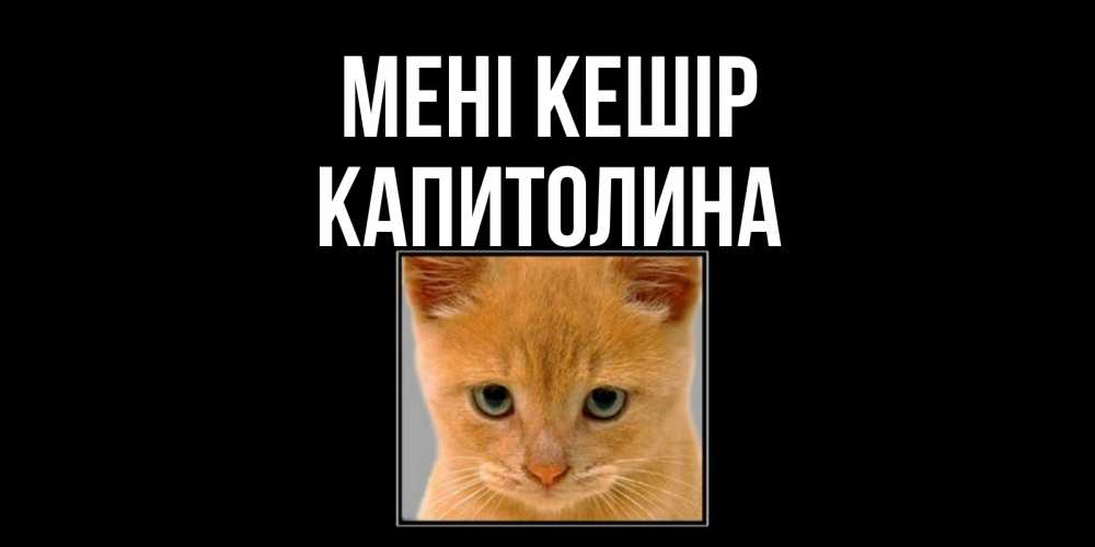 Күн сайын ашық хат с именем, Капитолина Мені кешір рыжий грустный кот просит прощения Онлайн тегін жүктеп алу тілектері бар керемет карта 