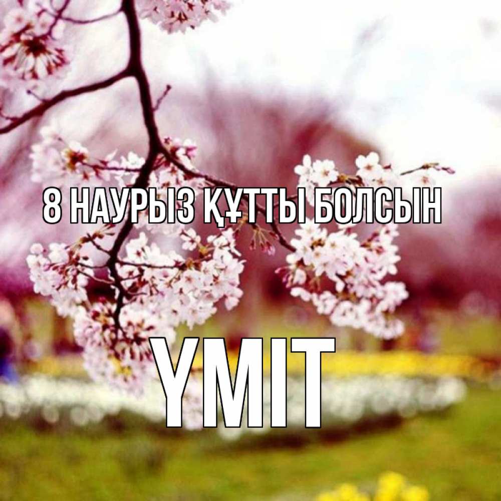 Күн сайын ашық хат с именем, ҮМІТ 8 наурыз құтты болсын яблоня Онлайн тегін жүктеп алу тілектері бар керемет карта 