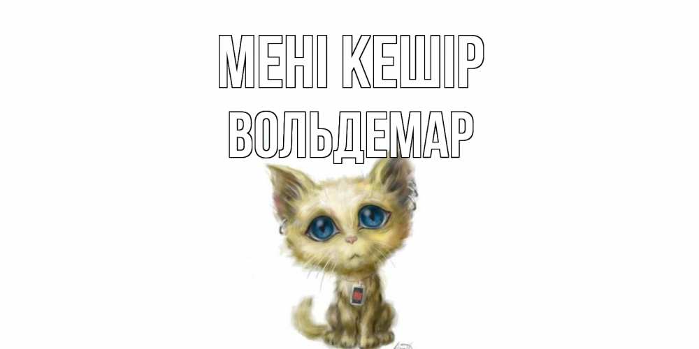 Күн сайын ашық хат с именем, Вольдемар Мені кешір прости меня открытка с котиком Онлайн тегін жүктеп алу тілектері бар керемет карта 