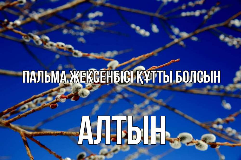 Күн сайын ашық хат с именем, АЛТЫН Пальма жексенбісі құтты болсын верба Онлайн тегін жүктеп алу тілектері бар керемет карта 