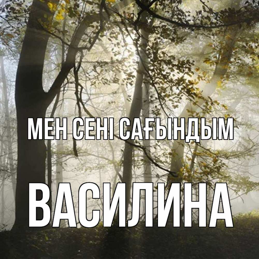 Күн сайын ашық хат с именем, Василина Мен сені сағындым грустно Онлайн тегін жүктеп алу тілектері бар керемет карта 