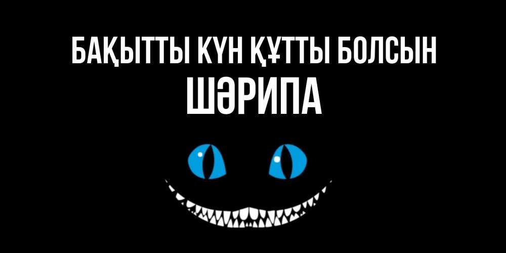 Күн сайын ашық хат с именем, ШӘРИПА Бақытты күн құтты болсын кот улыбается Онлайн тегін жүктеп алу тілектері бар керемет карта 