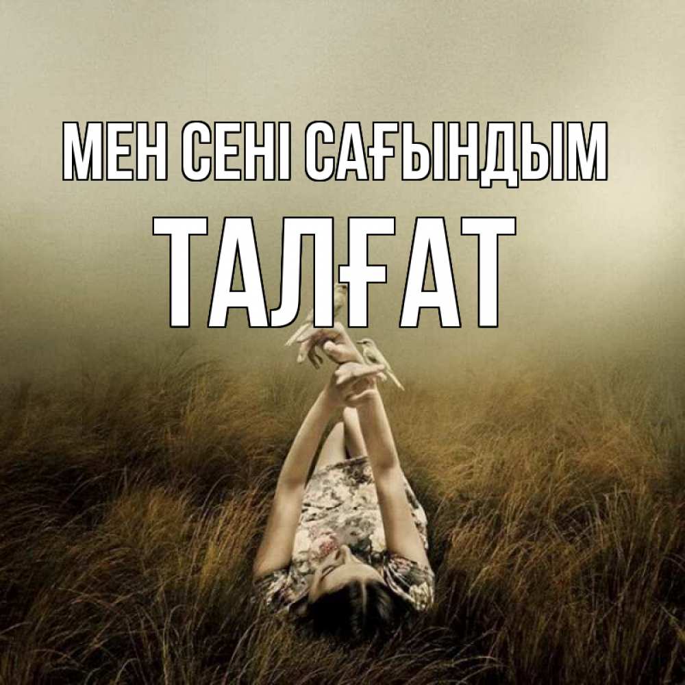 Күн сайын ашық хат с именем, ТАЛҒАТ Мен сені сағындым девушка с голубями Онлайн тегін жүктеп алу тілектері бар керемет карта 