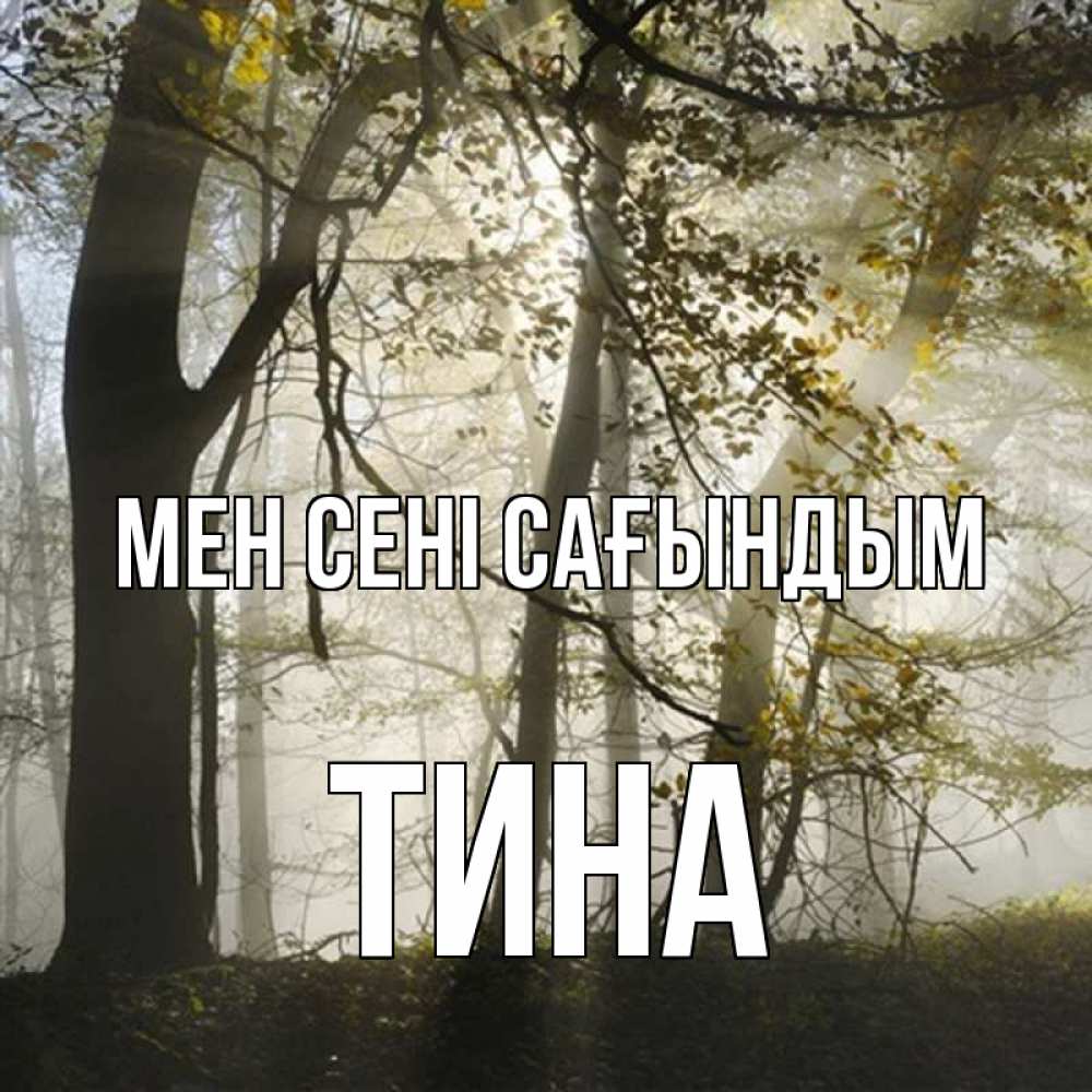 Күн сайын ашық хат с именем, Тина Мен сені сағындым грустно Онлайн тегін жүктеп алу тілектері бар керемет карта 