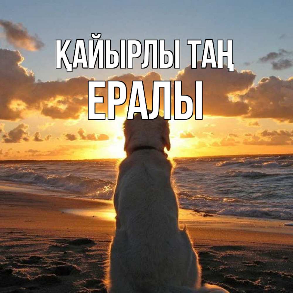 Күн сайын ашық хат с именем, Ералы Қайырлы таң восход солнца Онлайн тегін жүктеп алу тілектері бар керемет карта 