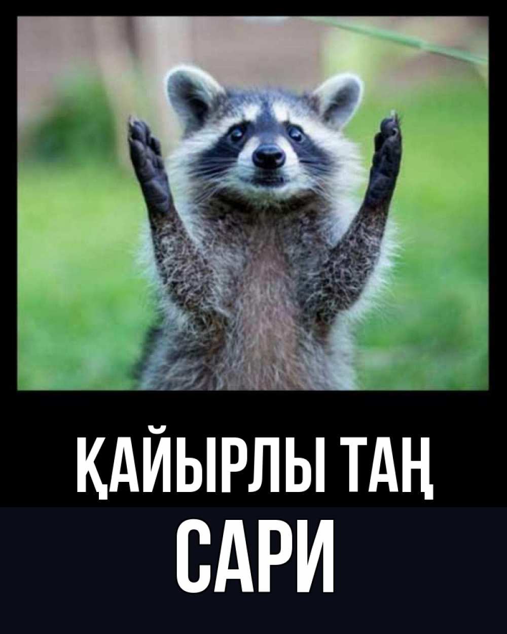 Күн сайын ашық хат с именем, САРИ Қайырлы таң хорошее настроение утречком Онлайн тегін жүктеп алу тілектері бар керемет карта 