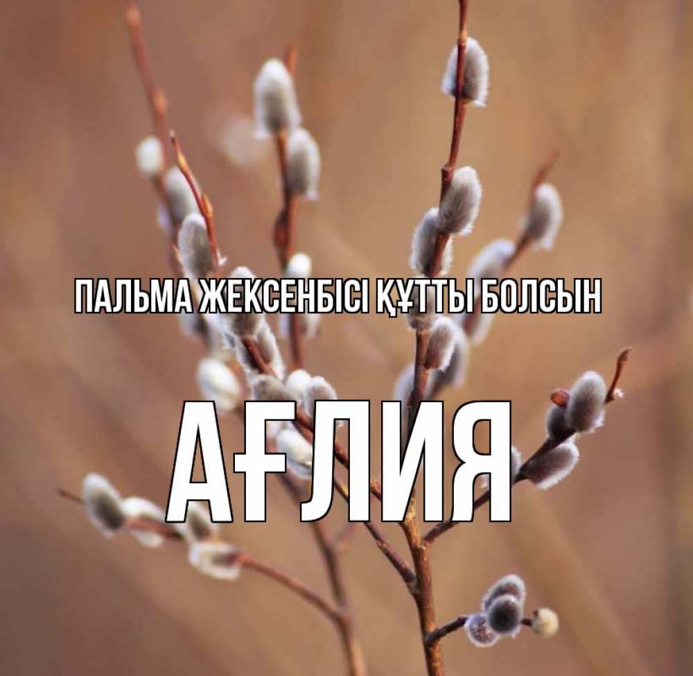 Күн сайын ашық хат с именем, АҒЛИЯ Пальма жексенбісі құтты болсын верба Онлайн тегін жүктеп алу тілектері бар керемет карта 