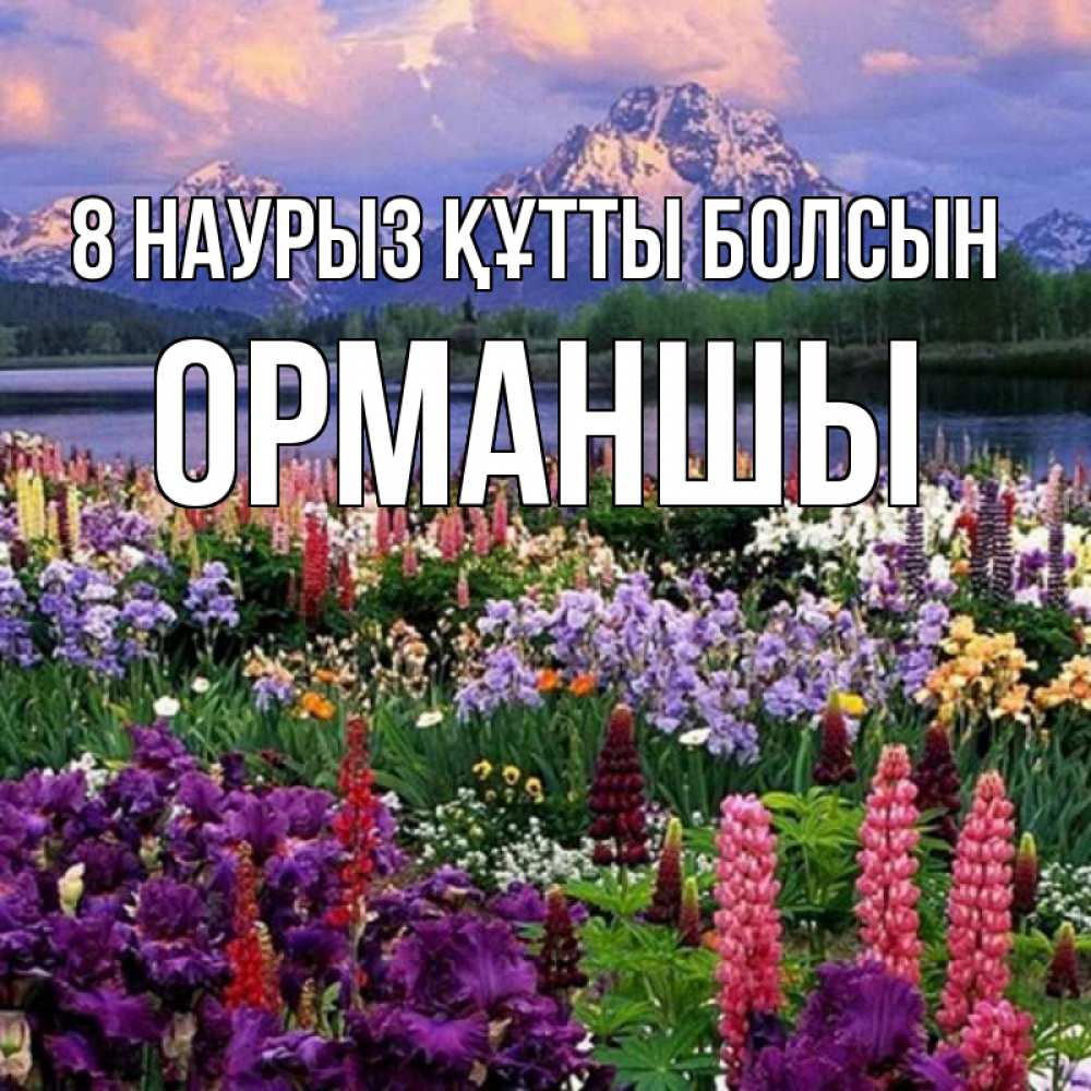 Күн сайын ашық хат с именем, ОРМАНШЫ 8 наурыз құтты болсын международный женский день Онлайн тегін жүктеп алу тілектері бар керемет карта 