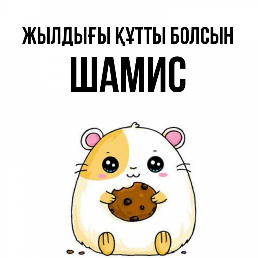 Күн сайын ашық хат с именем, ШАМИС Жылдығы құтты болсын с днюхой Онлайн тегін жүктеп алу тілектері бар керемет карта 