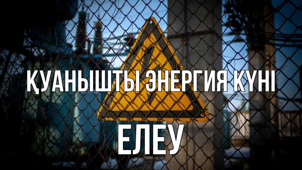 Күн сайын ашық хат с именем, Елеу Қуанышты энергия күні трансформаторная подстанция Онлайн тегін жүктеп алу тілектері бар керемет карта 