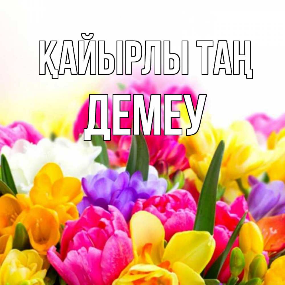 Күн сайын ашық хат с именем, Демеу Қайырлы таң создать открытку со свое подписью Онлайн тегін жүктеп алу тілектері бар керемет карта 