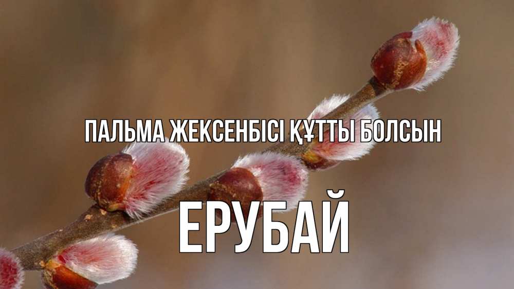 Күн сайын ашық хат с именем, Ерубай Пальма жексенбісі құтты болсын верба Онлайн тегін жүктеп алу тілектері бар керемет карта 