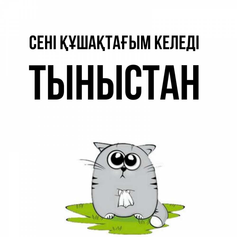 Күн сайын ашық хат с именем, ТЫНЫСТАН сені құшақтағым келеді котик теребит платочек сидя на травке Онлайн тегін жүктеп алу тілектері бар керемет карта 