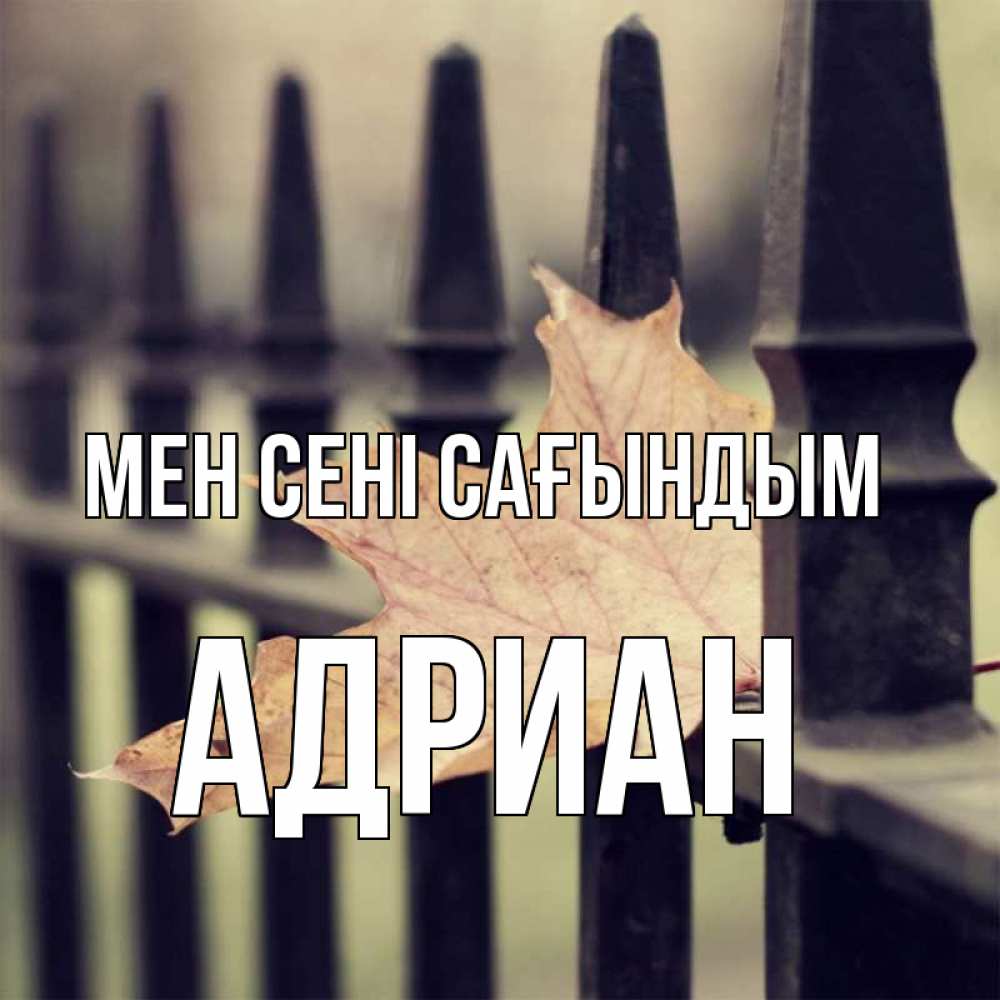 Күн сайын ашық хат с именем, Адриан Мен сені сағындым очень скучно Онлайн тегін жүктеп алу тілектері бар керемет карта 