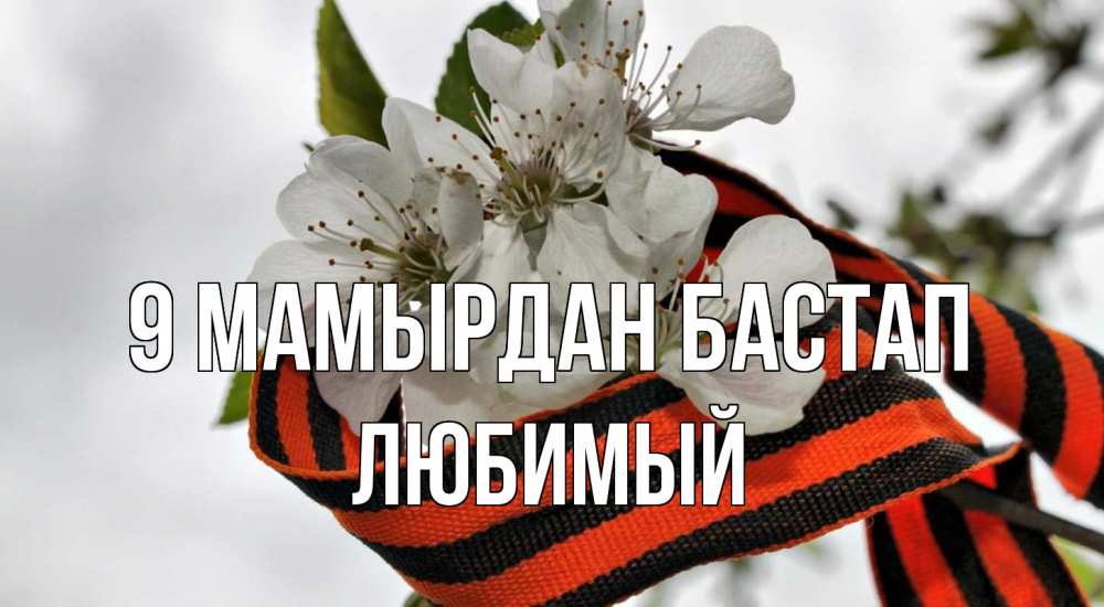 Күн сайын ашық хат с именем, Любимый 9 мамырдан бастап 9 мая Онлайн тегін жүктеп алу тілектері бар керемет карта 