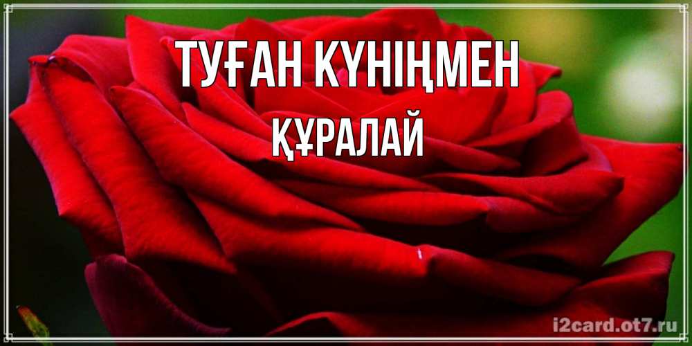 Күн сайын ашық хат с именем, ҚҰРАЛАЙ Туған күніңмен розочка очень красивая Онлайн тегін жүктеп алу тілектері бар керемет карта 