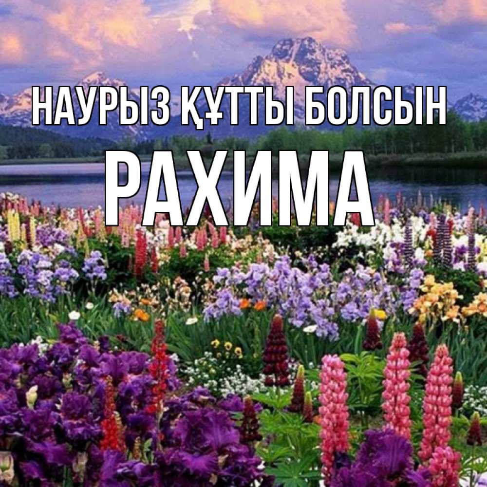 Күн сайын ашық хат с именем, РАХИМА Наурыз құтты болсын наурыз Онлайн тегін жүктеп алу тілектері бар керемет карта 