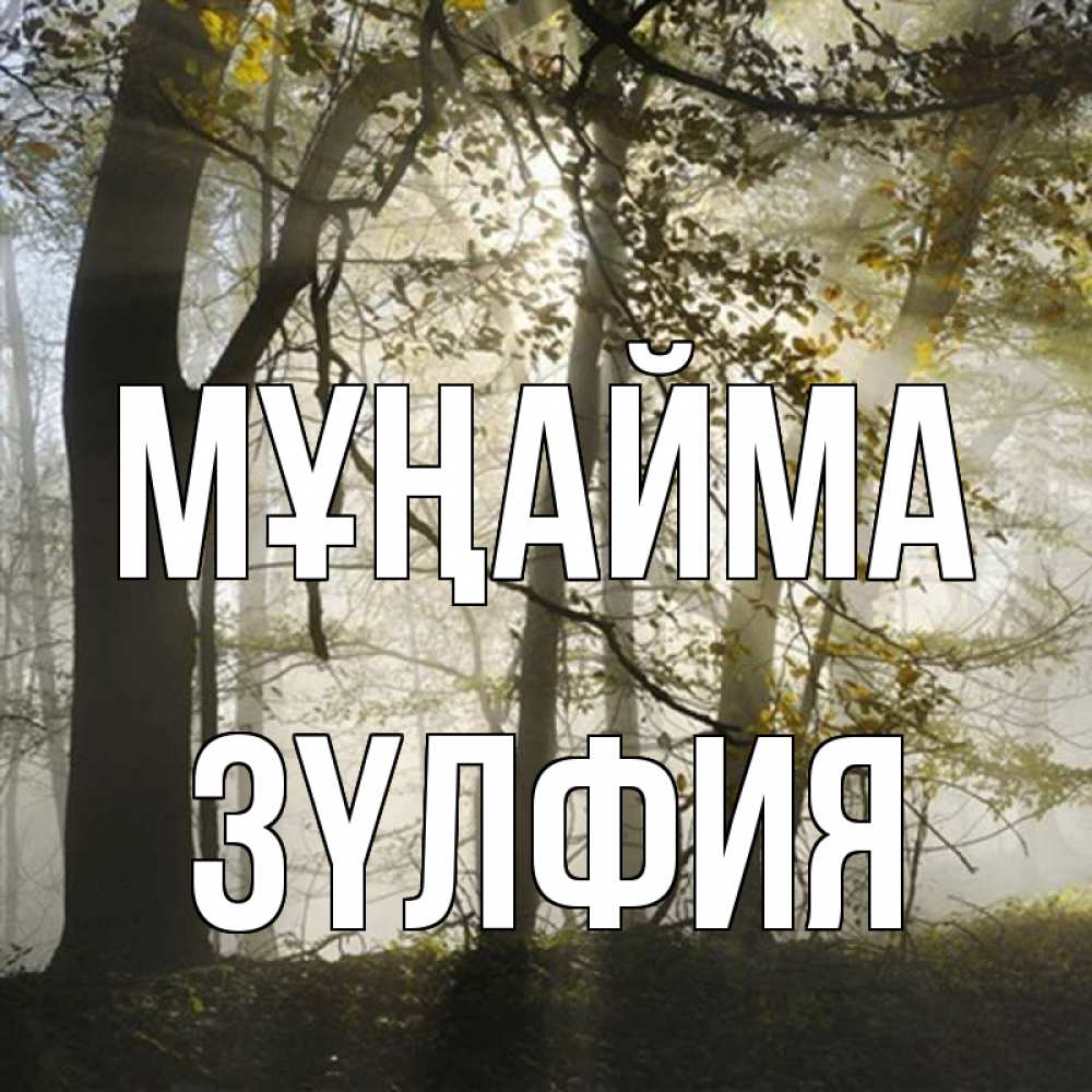 Күн сайын ашық хат с именем, ЗҮЛФИЯ Мұңайма лес и свет Онлайн тегін жүктеп алу тілектері бар керемет карта 