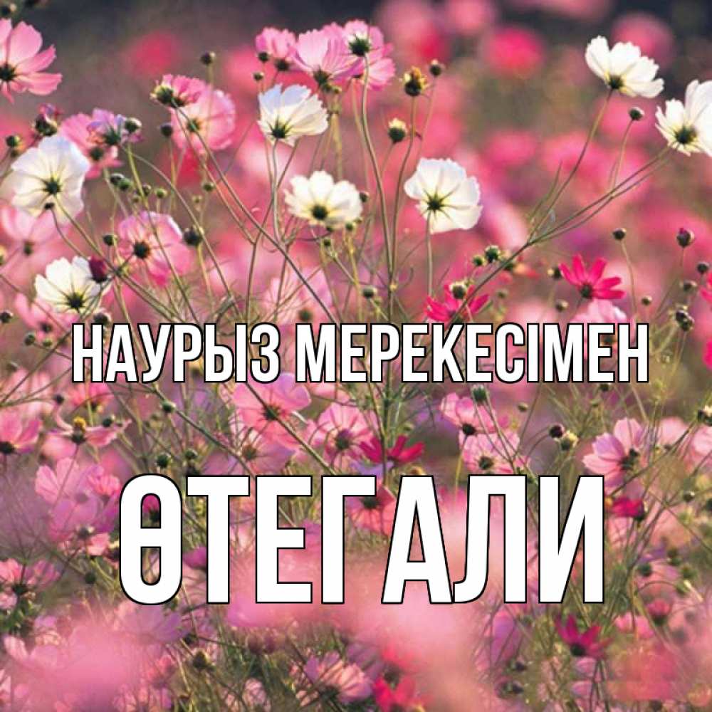 Күн сайын ашық хат с именем, ӨТЕГАЛИ Наурыз мерекесімен красиво 1 Онлайн тегін жүктеп алу тілектері бар керемет карта 