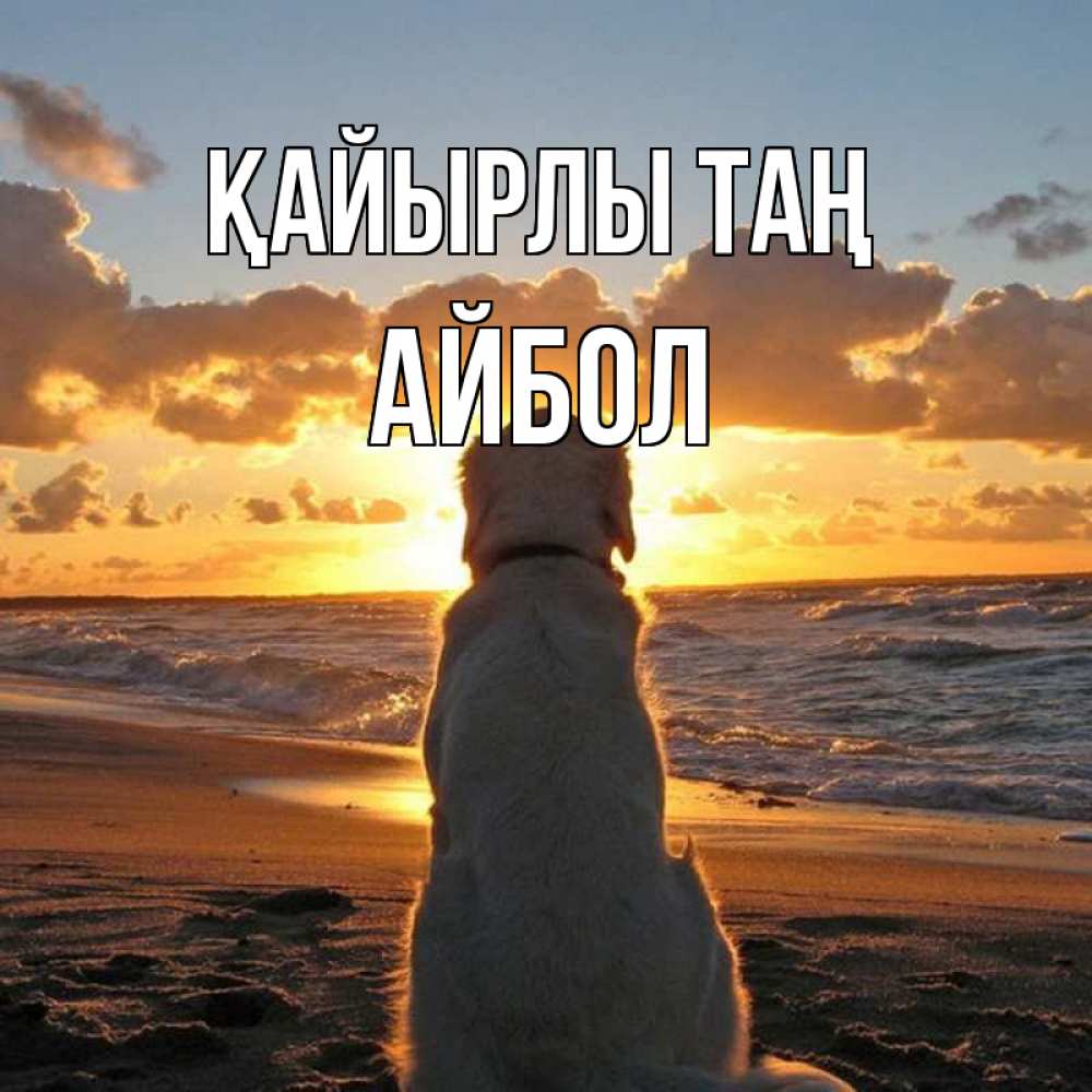 Күн сайын ашық хат с именем, Айбол Қайырлы таң восход солнца Онлайн тегін жүктеп алу тілектері бар керемет карта 