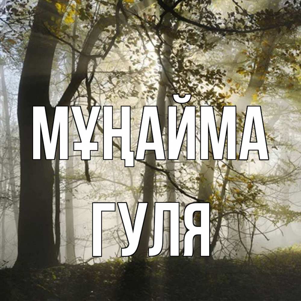 Күн сайын ашық хат с именем, Гуля Мұңайма лес и свет Онлайн тегін жүктеп алу тілектері бар керемет карта 