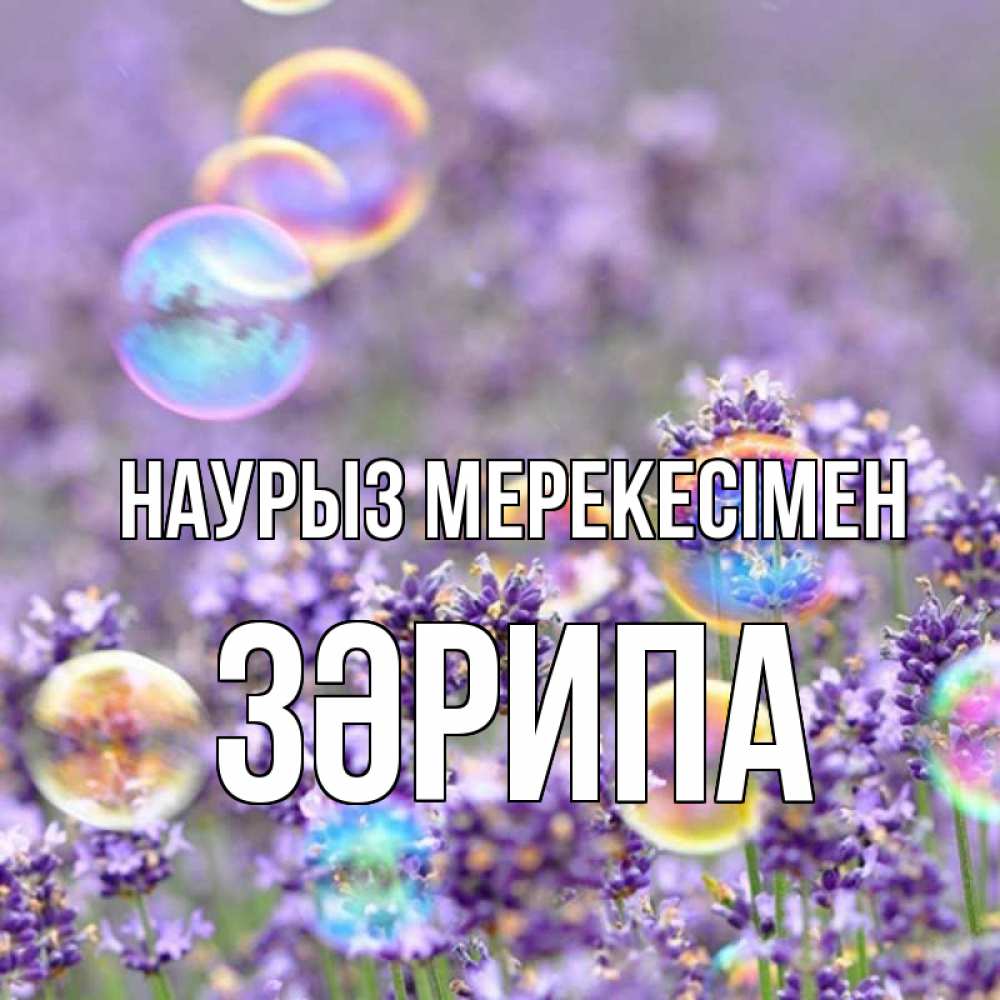 Күн сайын ашық хат с именем, ЗӘРИПА Наурыз мерекесімен цветы Онлайн тегін жүктеп алу тілектері бар керемет карта 