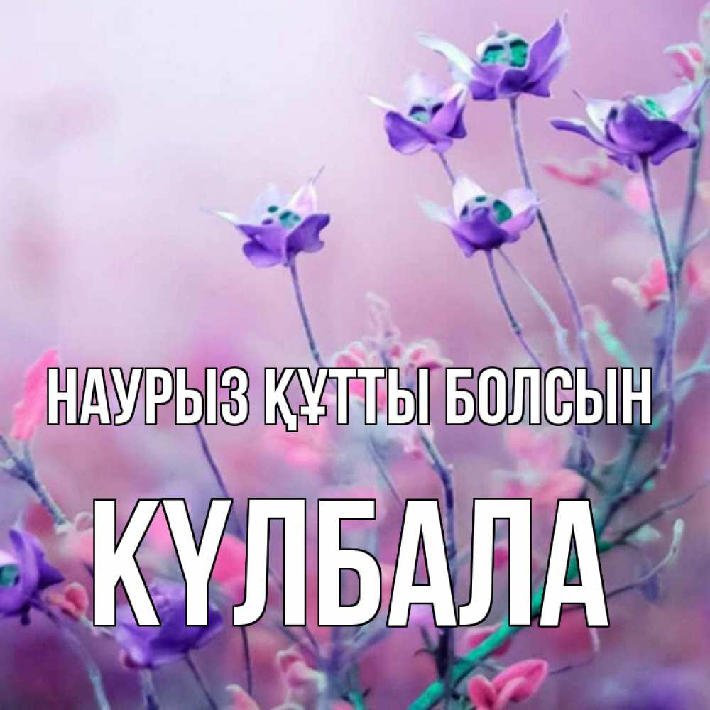 Күн сайын ашық хат с именем, Күлбала Наурыз құтты болсын наурыз  2 Онлайн тегін жүктеп алу тілектері бар керемет карта 