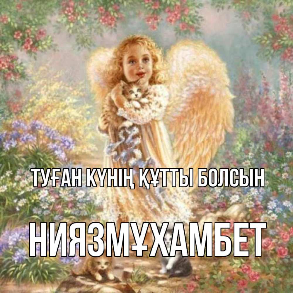 Күн сайын ашық хат с именем, НИЯЗМҰХАМБЕТ Туған күнің құтты болсын держит котенка Онлайн тегін жүктеп алу тілектері бар керемет карта 