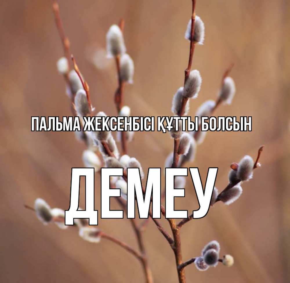 Күн сайын ашық хат с именем, Демеу Пальма жексенбісі құтты болсын верба Онлайн тегін жүктеп алу тілектері бар керемет карта 