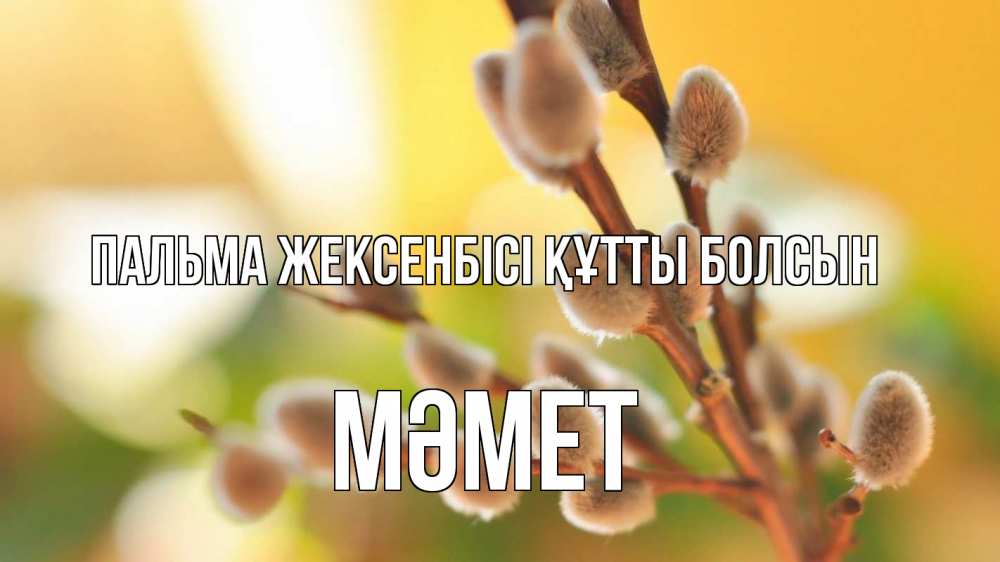 Күн сайын ашық хат с именем, Мәмет Пальма жексенбісі құтты болсын верба 1 Онлайн тегін жүктеп алу тілектері бар керемет карта 