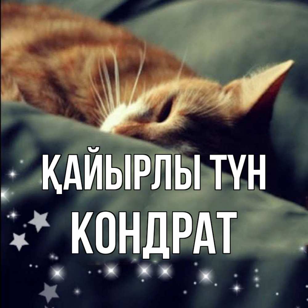 Күн сайын ашық хат с именем, Кондрат Қайырлы түн кроватка Онлайн тегін жүктеп алу тілектері бар керемет карта 