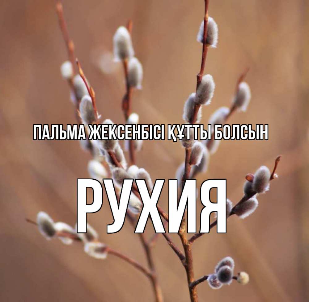 Күн сайын ашық хат с именем, РУХИЯ Пальма жексенбісі құтты болсын верба Онлайн тегін жүктеп алу тілектері бар керемет карта 