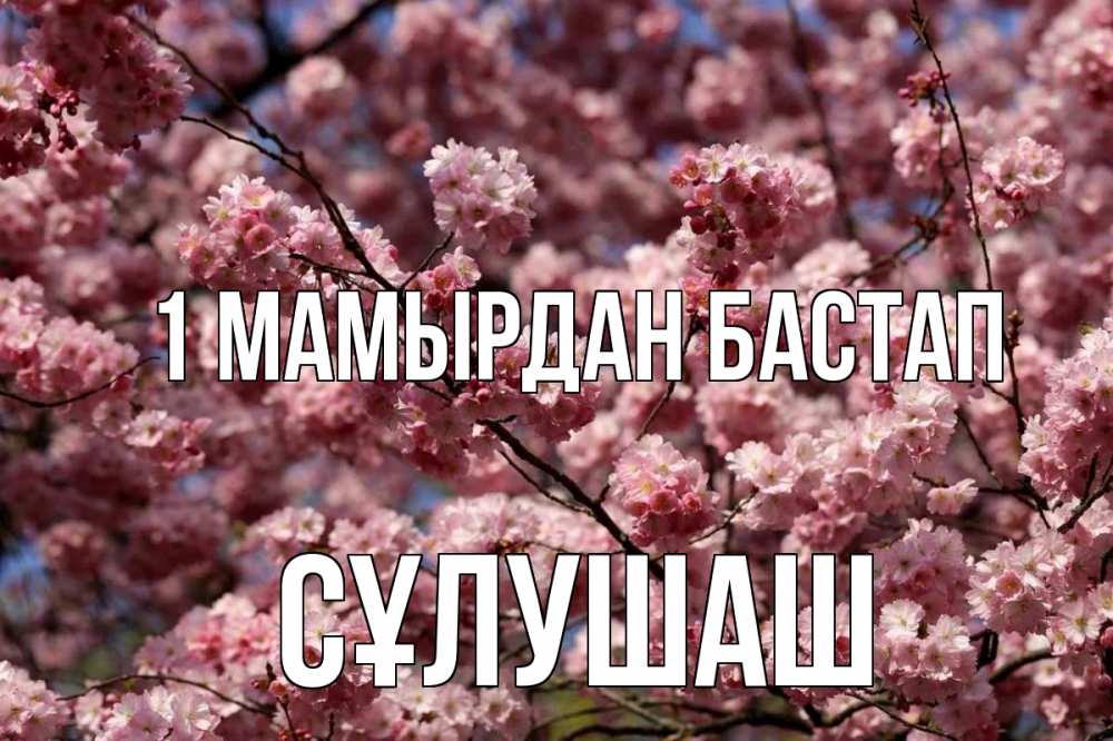 Күн сайын ашық хат с именем, СҰЛУШАШ 1 мамырдан бастап С 1 мая Онлайн тегін жүктеп алу тілектері бар керемет карта 