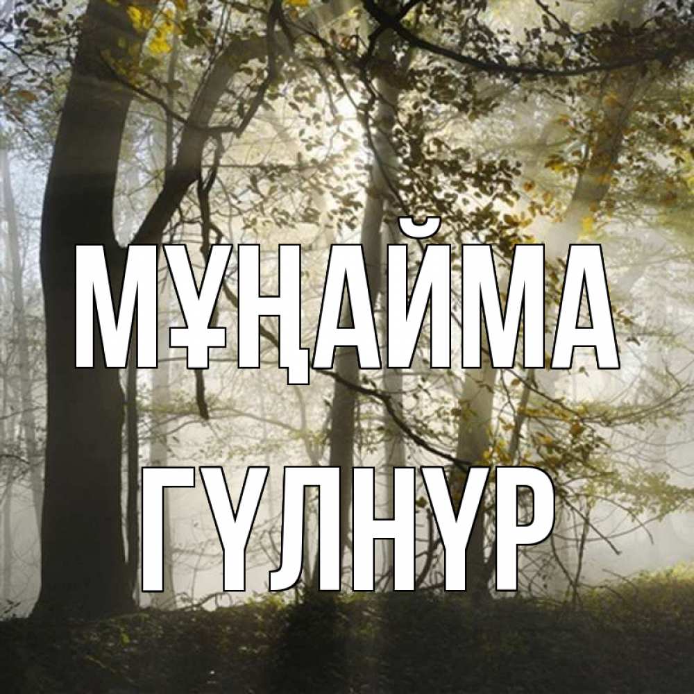 Күн сайын ашық хат с именем, ГҮЛНҮР Мұңайма лес и свет Онлайн тегін жүктеп алу тілектері бар керемет карта 