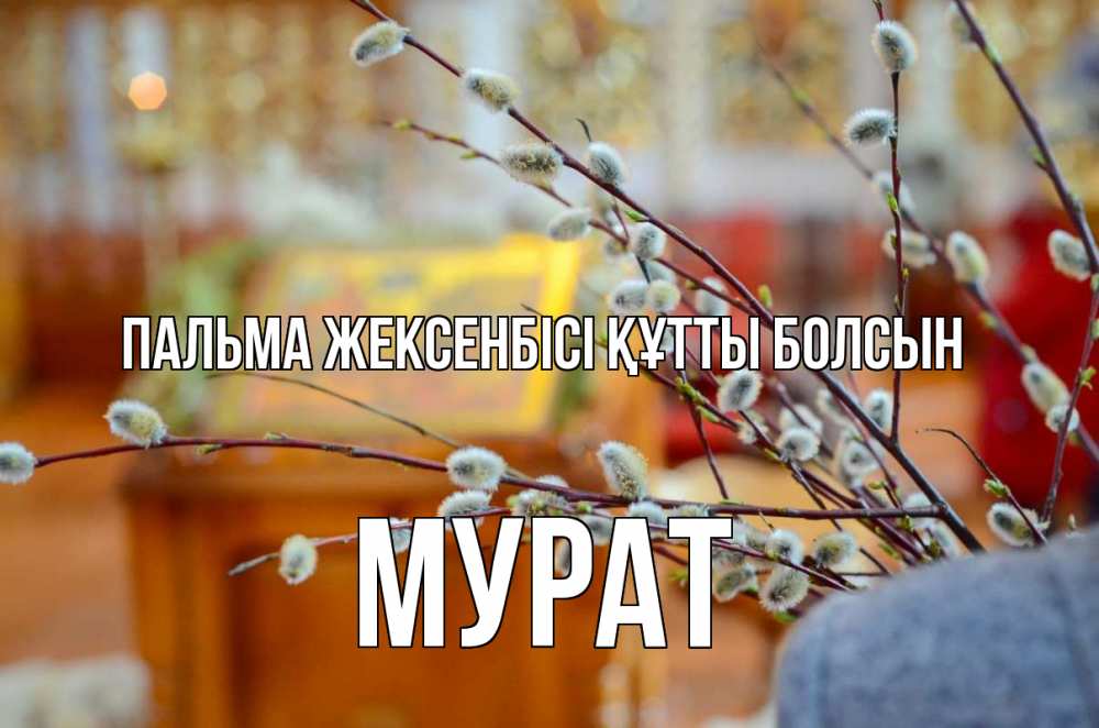 Картинка Пальма жексенбісі құтты болсын, Мурат