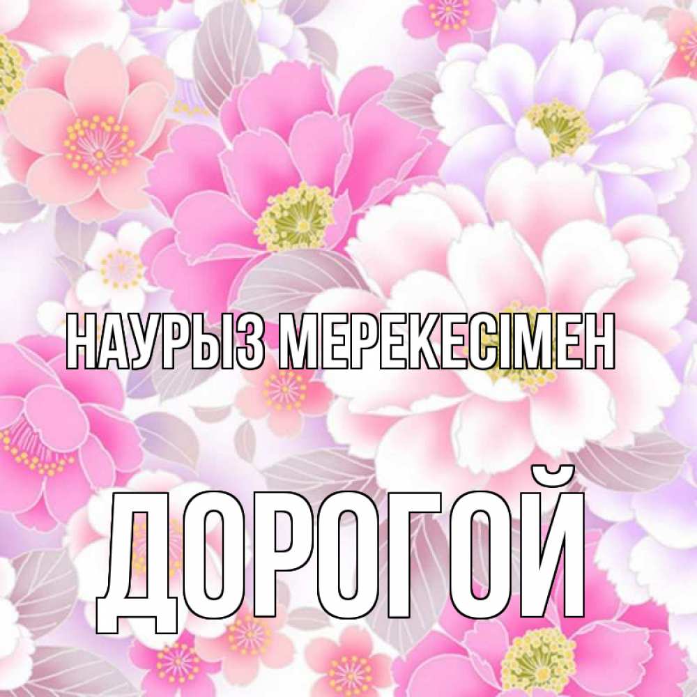 Күн сайын ашық хат с именем, Дорогой Наурыз мерекесімен для женщин Онлайн тегін жүктеп алу тілектері бар керемет карта 