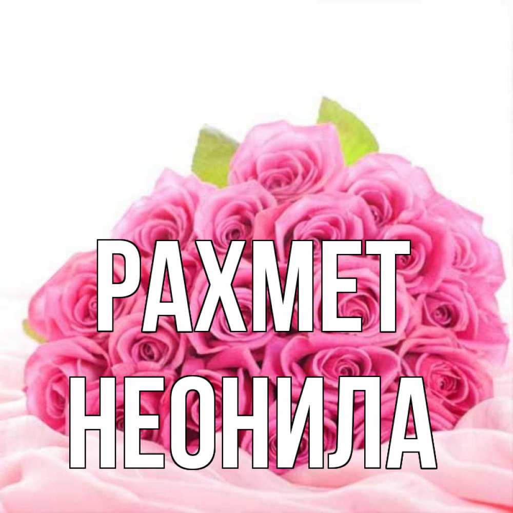 Күн сайын ашық хат с именем, Неонила рахмет розовые розы с подписью Онлайн тегін жүктеп алу тілектері бар керемет карта 