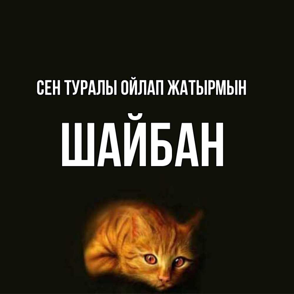 Күн сайын ашық хат с именем, ШАЙБАН Сен туралы ойлап жатырмын рыжий Онлайн тегін жүктеп алу тілектері бар керемет карта 