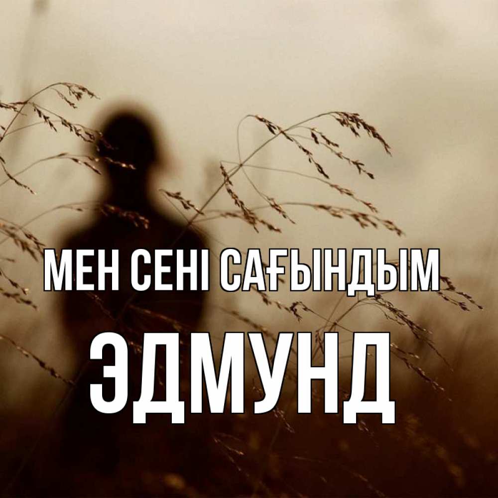Күн сайын ашық хат с именем, Эдмунд Мен сені сағындым силуэт девушки Онлайн тегін жүктеп алу тілектері бар керемет карта 