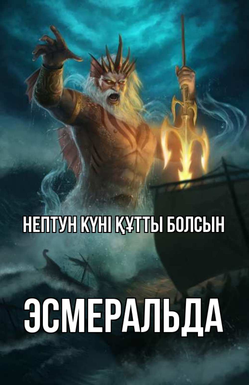 Күн сайын ашық хат с именем, Эсмеральда нептун күні құтты болсын с днем Нептуна Онлайн тегін жүктеп алу тілектері бар керемет карта 