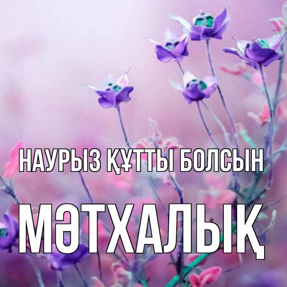 Күн сайын ашық хат с именем, МӘТХАЛЫҚ Наурыз құтты болсын наурыз  2 Онлайн тегін жүктеп алу тілектері бар керемет карта 