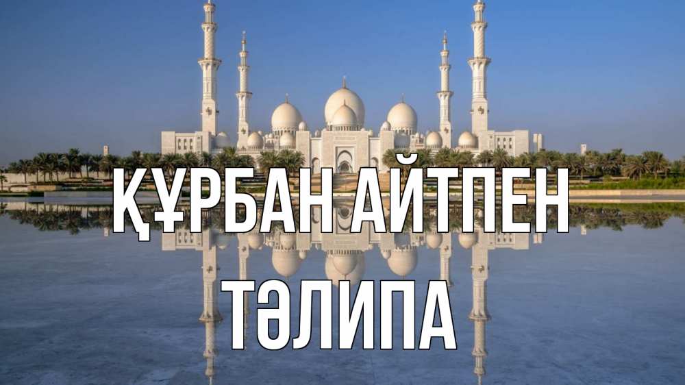 Картинка Құрбан айтпен, ТӘЛИПА