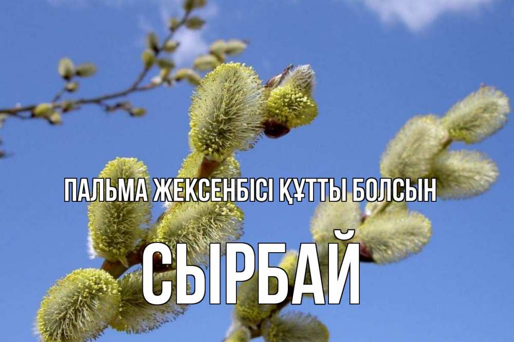 Күн сайын ашық хат с именем, СЫРБАЙ Пальма жексенбісі құтты болсын верба Онлайн тегін жүктеп алу тілектері бар керемет карта 