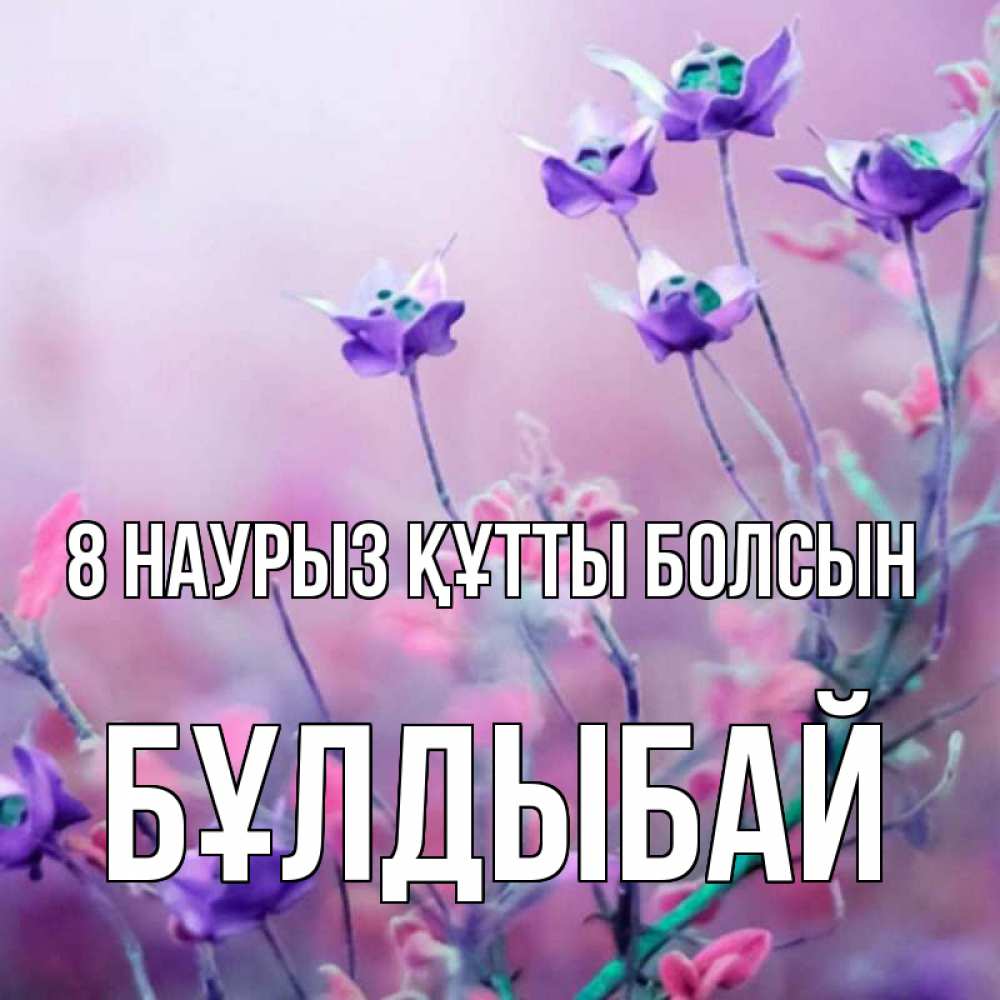 Күн сайын ашық хат с именем, Бұлдыбай 8 наурыз құтты болсын международный женский день 2 Онлайн тегін жүктеп алу тілектері бар керемет карта 